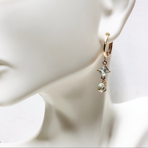 Petite Drop Hoops - Picture 3 of 3